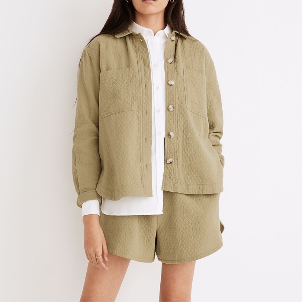 Madewell Diamond Jacquard Shirt-Jacket